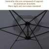 BMOT Parasol de Jardin en Aluminium 300 cm avec Protection UV 40, terrasse