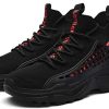 41N431HohHL._AC_.jpg FUSHITON Chaussure Homme Sneakers Baskets Montante Mode Chaussures de Course Marche Respirante Décontractées