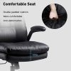 41Vc4VbolKL._AC_.jpg Hbada Chaise de Bureau en Similicuir, Fauteuil de Bureau Ergonomique, Siège Exécutif Inclinable, avec Accoudoirs Pliables, Dossier Haut et Appui tête, Noir