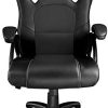 41VodZcDFtL._AC_.jpg TecTake Chaise Fauteuil siège de Bureau Hauteur réglable Sportive (Noir-Noir | No. 403470)