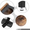 41W24OQSLoL._AC_.jpg VASAGLE Table Basse Vintage, Table d’appoint, Table de Salon, Armature métallique Stable, Étagère de Rangement en Treillis, Hexagonal, Aspect Bois LCT16X