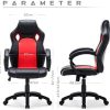 41Wph3A8t-L._AC_.jpg IntimaTe WM Heart Racing Chaise Moderne Confortable Ergonomique De Bureau en Similicuir PU Haute Dossier Siège Baquet Fauteuil Sport Gaming Pivotant pour Gamer Joueur Ordinateur (Rouge)
