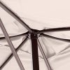 41XqcMZtlIL._AC_.jpg SORARA Parasol Jardin | Beige/Beige | 300 x 200 cm (3 x 2 m) | Rectangulaire Porto Deluxe (Mât Bronzé) | Commande à Manivelle | (Excl. Base)