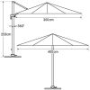 41ZlcnbZrUL._AC_.jpg Happy Garden Parasol déporté Molokai rectangulaire 3x4m Gris + Housse