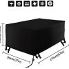 41ay-koYX6L._AC_.jpg Xiliy Housse de protection imperméable en polyester pour meubles de jardin Noir