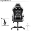 41bXcADqVL._AC_.jpg IntimaTe WM Heart Chaise Gaming Ergonomique, Fauteuil de Bureau Pivotant, Dossier Haut, Assise Rembourrée, avec Appui-tête et Soutien Lombaire Ajustables (Gris)