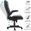 41bODrrMDiL._AC_.jpg IntimaTe WM Heart Fauteuil de Bureau, Chaise Ergonomique, Assise Rembourrée, Accoudoirs Pliables, Heuteur Réglable, Noir