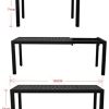 41cUJDnQBnL._AC_.jpg Chicreat - Table à rallonge en aluminium, 127 à 165 x 57 x 71,5 cm, Noir