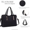 41dDmO3fGL._AC_.jpg Miss Lulu Sac à main femme 2 avec pochette Sac à bandoulière Chic Bag (Noir)