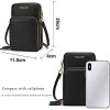 41fsTiNbvyL._AC_.jpg Brinny Sacs à Main Femme Sacs à bandoulière en Similicuir Étuis pour téléphone Portable 3 Pochettes à Fermeture à glissière Cartes Poche Porte Monnaie pour iPhone 5/6/7/8 / X Plus Samsung à 6.5"