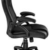 41iKDye4yLL._AC_.jpg TecTake Chaise Fauteuil siège de Bureau Hauteur réglable Sportive (Noir-Noir | No. 403470)