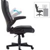 41jUXG1xxlL._AC_.jpg IntimaTe WM Heart Fauteuil de Bureau, Chaise Ergonomique, Assise Rembourrée, Accoudoirs Pliables, Heuteur Réglable, Noir
