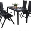 41lzToEKaL._AC_.jpg Chicreat - Table à rallonge en aluminium, 127 à 165 x 57 x 71,5 cm, Noir