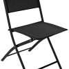 41ohOsz56mL._AC_.jpg TecTake Set de Balcon ou Jardin, Salon de Jardin, 1 Table et 2 Chaises de Jardin Pliants, Noir