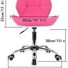 41w4ZWsIZ4L._AC_.jpg Mutiwill Chaise de Bureau Pivotante - Siege de Bureau pour Ordinateur à roulettes - Hauteur Réglable avec Dossier Cuir Synthétique - Rose Rouge