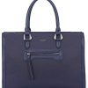 41wVDPcVd4L._AC_.jpg David Jones - Grand Sac à Main Femme - Cabas Fourre-Tout Cuir PU Rigide - Sac Elégant Ville Travail Poches Multiples - Shopper Porté Epaule Bandoulière Grande Capacité A4 - Mode Chic - Bleu Marine