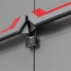 41wlzzm4g3L._AC_.jpg KETER | Armoire basse Stilo , Gris/Noir/Rouge, 68 x 39 x 90 cm, Plastique