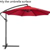 Yiran Toile de rechange pour parasol, toile de rechange pour parasol de jardin, toile de rechange en polyester, toit pour parasol de soleil, garder au frais pour le patio