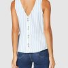 Vero Moda Vmhelenmilo S/L Top Stripe WVN Débardeur Femme