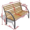 5114EUpzVrL._AC_.jpg vidaXL Banc de Jardin Bois et Fer 120 cm Banquette d'Extérieur Meuble de Jardin