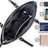 5114z9qMNKL._AC_.jpg Gallantry - Sac à Main Femmes Grande Capacité - Sac Cabas Cours Format A4 Lycée - Sac Porté Epaule Fourre-Tout Taille XL - Porte-Document Travail - Chic Tendance - Noir Classique