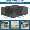 5128sBWNqxL._AC_.jpg RATEL Housse de Meuble, Housse de Protection pour Mobilier de Jardin Imperméable au Vent Housse Mobilier À Toute épreuve 420D Oxford Tissu Grand Jardin Housse Mobilier(200x160x70cm)