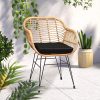 512hhF3d5bL._AC_.jpg Casaria Lot de 2 chaises en Osier Bambou/polyrotin Max. 120kg Fauteuil de Jardin Vintage