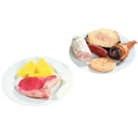 Image Viande et frite en plastique - Sachet de 12 pièces