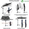 VOUNOT Parasol Deporte hexagonale 3M