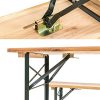 TecTake 800424 Meuble de Jardin, Table et Bancs, Bois, Pliable -diverses modèles-