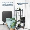 51EWghxTbIL._AC_.jpg Femor Salon de Jardin Exterieur 2 Personnes, 2 Chaises & 1 Table Basse Pliante, Set de Balcon, Ensemble de Meuble de Jardin Pliable, HDPE, pour Jardin, Balcon, Terrasse, Cour (Grain de Bois Noir)