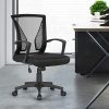 51GD-EFYpvL._AC_.jpg Yaheetech Chaise de Bureau à Roulettes Pivotante Fauteuil pour Ordinateur en Maille Mesh Hauteur Réglable Inclinable Ergonomique Noir