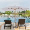 51Ij5giQQL._AC_.jpg Outsunny Parasol Droit rectangulaire de Jardin Grande Taille dim. 3L x 2l x 2,5H m Blanc