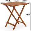 51IqqJqPGBL._AC_.jpg Deuba - Ensemble de Jardin en Bois d'acacia • 1 Table et 2 chaises Pliables - Salon de Jardin, Balcon, terrasse, Ensemble Table et chaises