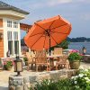 51JMQE0h9zL._AC_.jpg ABCCANOPY Parapluie de terrasse à volants 7,5 m 7.5FT Orange