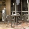 GROSFILLEX Vega Table, Taupe, 118 x 77 x 72 cm