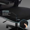 IntimaTe WM Heart Chaise De Bureau en Maille avec Accoudoirs Ajustables, Fauteuil de Bureau Respirant, Siège Ergonomique Pivotant, Hauteur Réglable, Assise Rembourrée (Noir)