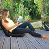 51kpa3EJUfL._AC_.jpg bonVIVO Easy Smart, Siège De Sol Multi-Position Pratique, Chaise De Sol Pliable Portable avec Dossier Réglable, Fauteuil De Sol avec Housse Imperméable, pour Intérieur Et Extérieur