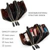 51nJhNQk12L._AC_.jpg Brinny Sacs à Main Femme Sacs à bandoulière en Similicuir Étuis pour téléphone Portable 3 Pochettes à Fermeture à glissière Cartes Poche Porte Monnaie pour iPhone 5/6/7/8 / X Plus Samsung à 6.5"