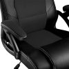 51orqppsYzL._AC_.jpg TecTake Chaise Fauteuil siège de Bureau Hauteur réglable Sportive (Noir-Noir | No. 403470)