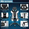 51qZOHtVKVL._AC_.jpg MFAVOUR Chaise Gaming en Cuir Chaise de Bureau Pivotante Fauteuil Ergonomique avec Appui-tête et Oreiller Lombaire, Hauteur de Siège/ Accoudoirs Règlable--Expédié Vendeur Plus Rapide
