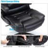 51vKco3NHL._AC_.jpg IntimaTe WM Heart Fauteuil de Bureau, Chaise Ergonomique, Assise Rembourrée, Accoudoirs Pliables, Heuteur Réglable, Noir