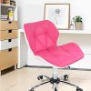 51ypSIkt8-L._AC_.jpg Mutiwill Chaise de Bureau Pivotante - Siege de Bureau pour Ordinateur à roulettes - Hauteur Réglable avec Dossier Cuir Synthétique - Rose Rouge