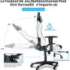 51zsF1lQddL._AC_.jpg MFAVOUR Chaise Gaming en Cuir Chaise de Bureau Pivotante Fauteuil Ergonomique avec Appui-tête et Oreiller Lombaire, Hauteur de Siège/ Accoudoirs Règlable--Expédié Vendeur Plus Rapide