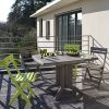 GROSFILLEX Vega Table, Taupe, 118 x 77 x 72 cm