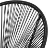 614U6CWZmzL._AC_.jpg TecTake 800729 2 Fauteuils Acapulco de Jardin de Salon Design rétro, pour Un Usage en intérieur et extérieur - Plusieurs Couleurs - (Noir | no. 403302)