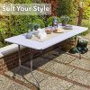 615paPvPwpL._AC_.jpg MaxxGarden Table Pliante - Table de Jardin - Table Exterieur - Table Pliable (180 x 74 cm) - Couleur Blanche
