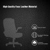 61VEiDtbtJL._AC_.jpg IntimaTe WM Heart Fauteuil de Bureau, Chaise Ergonomique, Assise Rembourrée, Accoudoirs Pliables, Heuteur Réglable, Noir