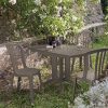 GROSFILLEX Vega Table, Taupe, 118 x 77 x 72 cm