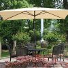 61qAPI1l4L._AC_.jpg SORARA Parasol Jardin | Beige/Beige | 300 x 200 cm (3 x 2 m) | Rectangulaire Porto Deluxe (Mât Bronzé) | Commande à Manivelle | (Excl. Base)